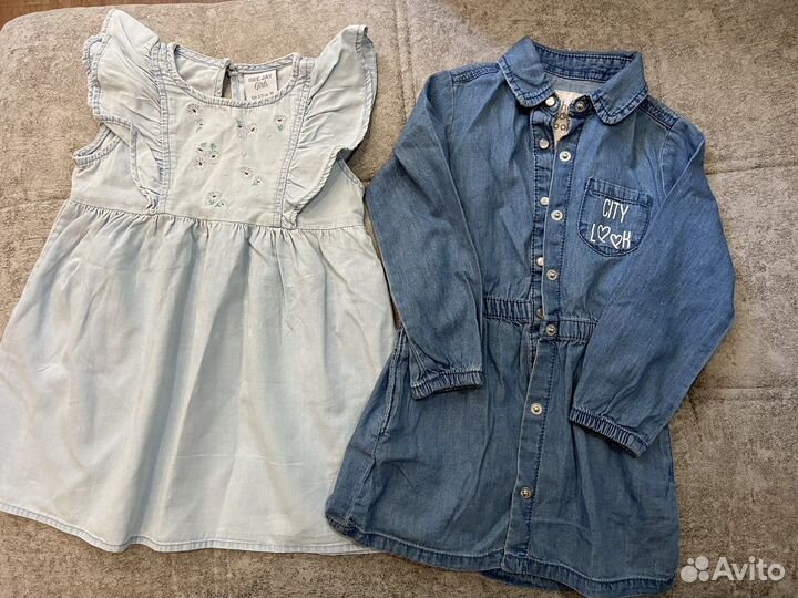 Вещи на девочку фирменные, 86-92