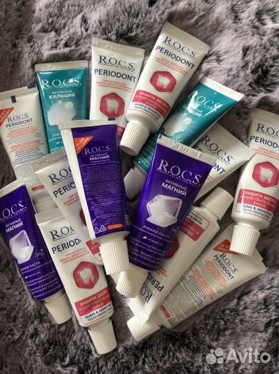 Зубные пасты Рокс