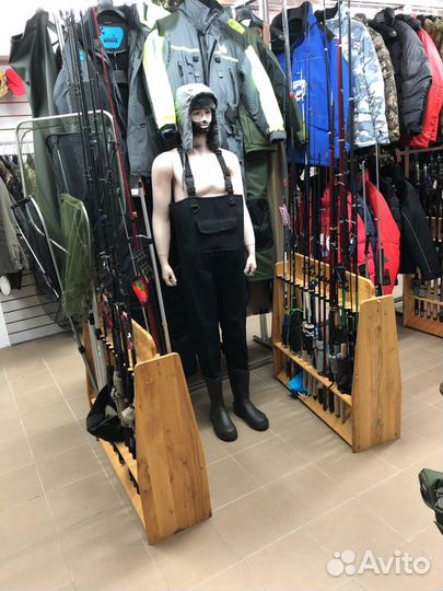 Вейдерсы неопреновые 4мм с резиновыми сапогами