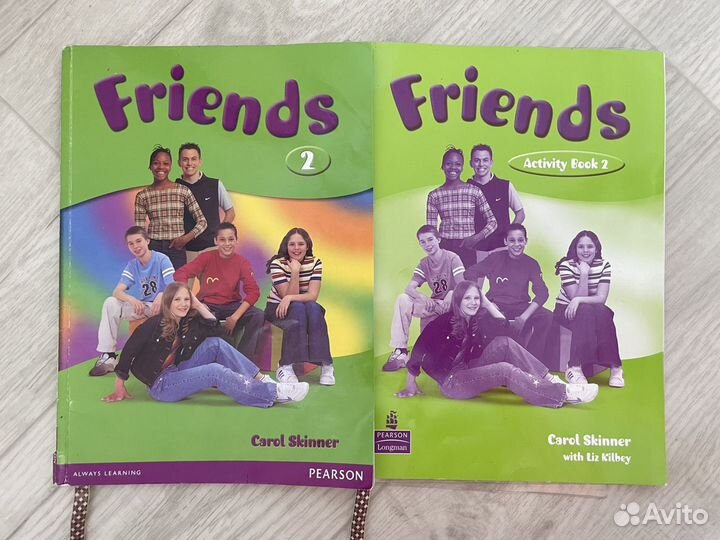 Учебник и рабочая тетрадь friends 2 английский