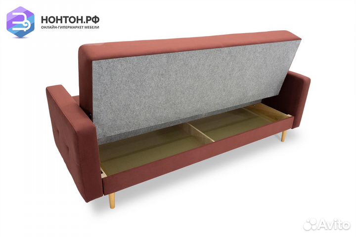 Диван книжка Фиеста Лайт бордовый