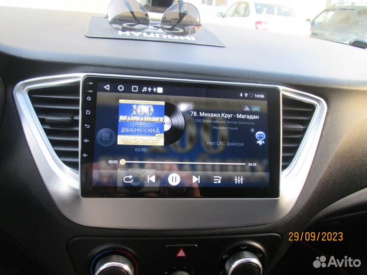 Мультимедийный центр Android на hyundai solaris-2