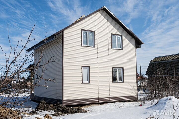 Каркасный дом 104 кв.м с коммуникациями 77-437