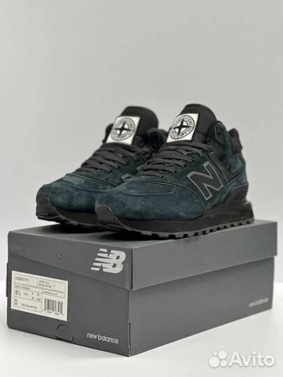 Кроссовки New Balance 574 Stone Island с мехом
