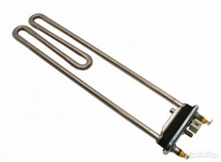 Тэн 2000W с датчиком 48 kOm / длина 305 мм для стиральных машин