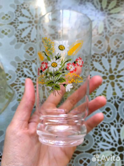 Стаканы с цветочками
