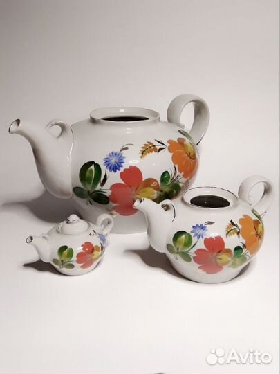 Фарфоровые чайники СССР Винтаж