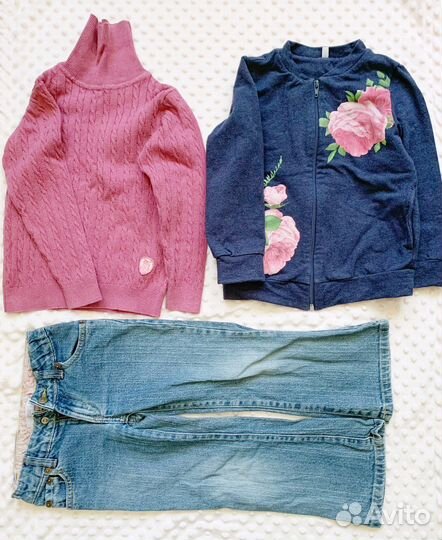 Вещи пакетом на девочку 3-4 года