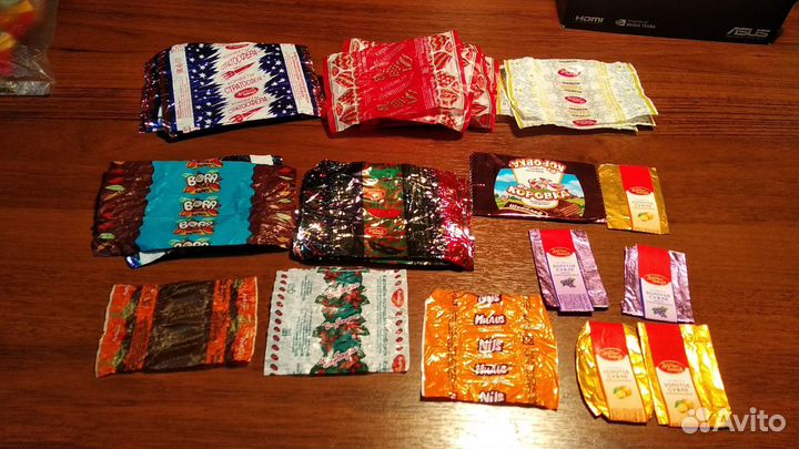 Фантики от конфет и обертки от шоколада