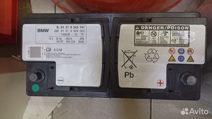 Акб BMW оригинал AGM