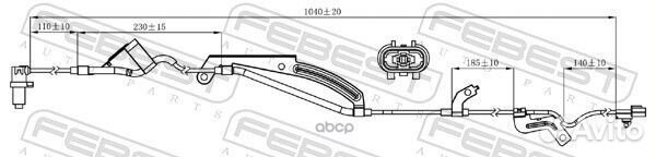 Датчик abs перед прав 04606026 Febest