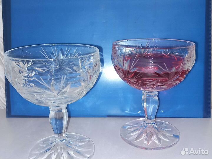 Хрустальные фужеры для шампанского