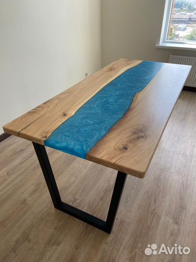 Изготовление столешниц из смолы и слэбов дерева