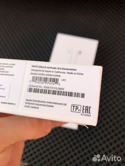 Наушники apple airpods