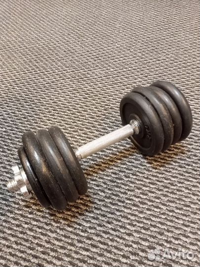 Гантель 16кг металл/резина