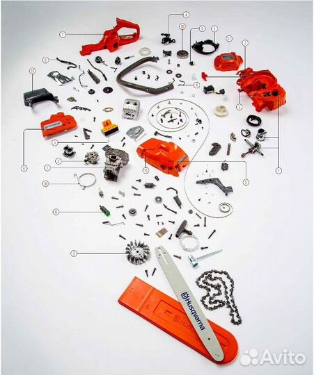 Husqvarna, Echo, Efco, OleoMac оригинал запчасти