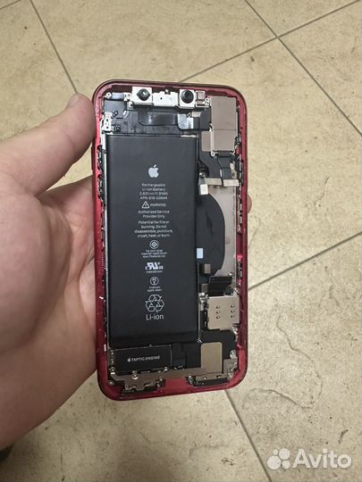 Корпус в сборе на iPhone 11 красный оригинал