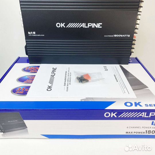Автомобильный усилитель звука Alpine 418