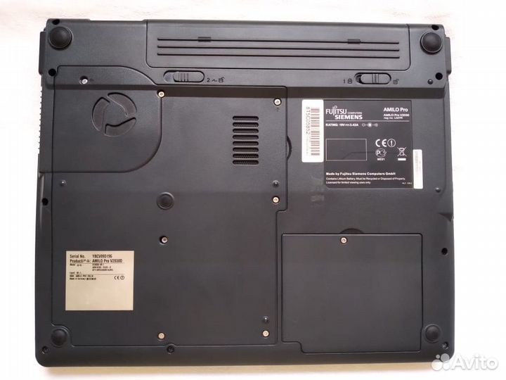 Ноутбук fujitsu siemens amilo pro v2030D