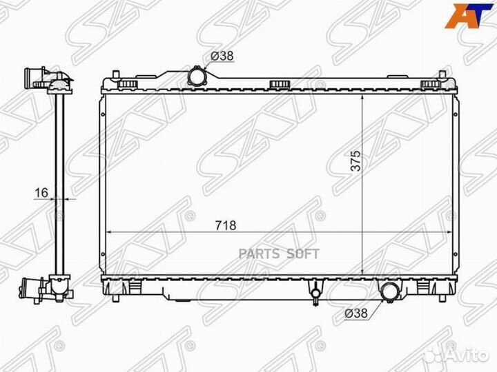 Радиатор Lexus IS200d 10-13 / IS220d 05-10 / IS250