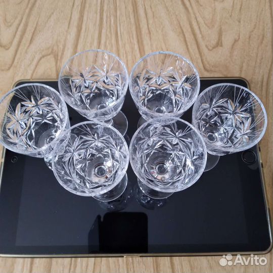 Хрустальные рюмки на ножке СССР
