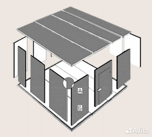 Холодильная камера 8.28м3 ппу120 Под ключ Вналичии