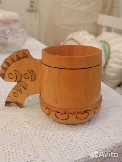 Кружка СССР деревянная