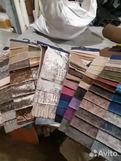 Кусочки тканей и экокожи для рукоделия, пэчворка