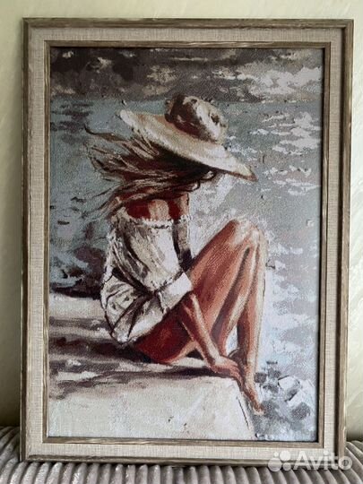 Картина вышитая крестом ручная работа