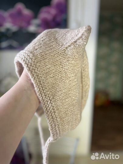 Шапка чепчик с ушками