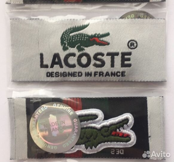 Нашивка Lacoste качество оригинала OEM
