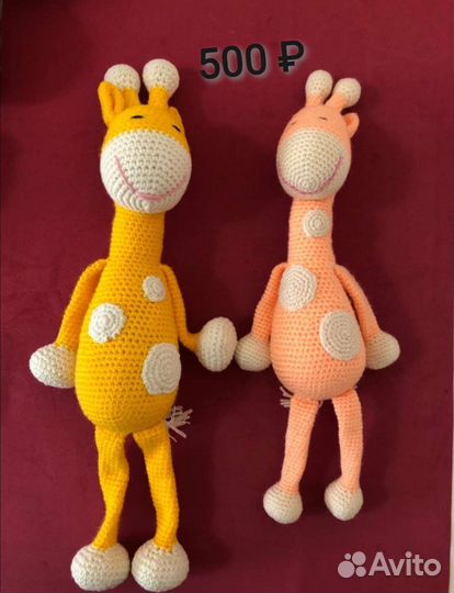 Вязаные игрушки ручной работы
