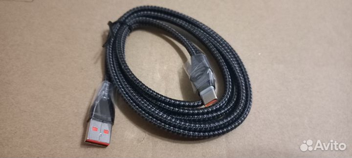 100w кабель для зарядки Usb -TypeC 2м Змея