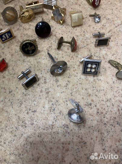Запонки СССР непарные