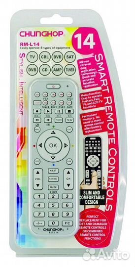 Универсальный пульт Chunghop RM-L14 для управления
