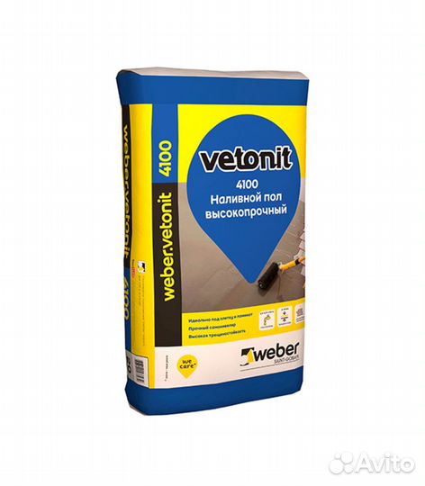 Weber.vetonit 4100 самовыравнивающийся