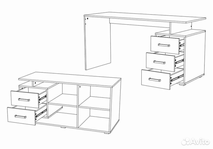 Стол компьютерный Неаполь 1 (уют)