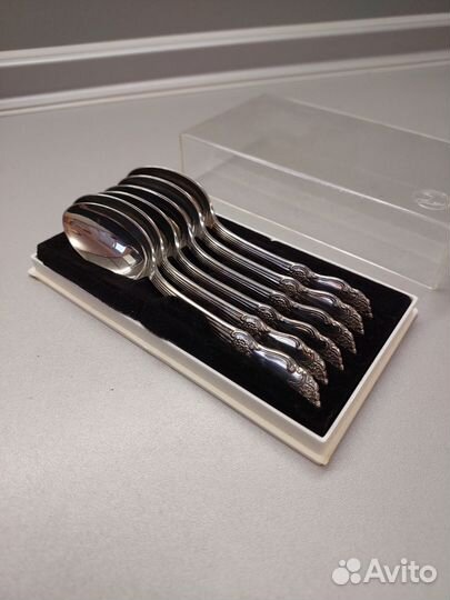 Набор чайных ложек мельхиор СССР