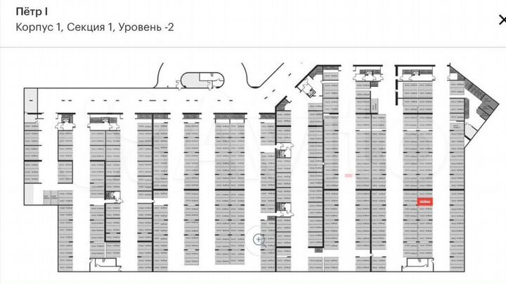 Машиноместо, 15 м²