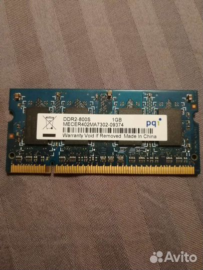 Оперативная память ddr2 для ноутбука 1gb