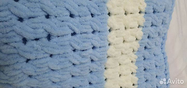 Плед детский вязаный ручная работа