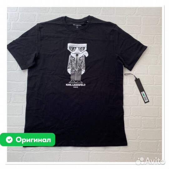 Оригинал Karl Lagerfeld Футболка мужская новая коф
