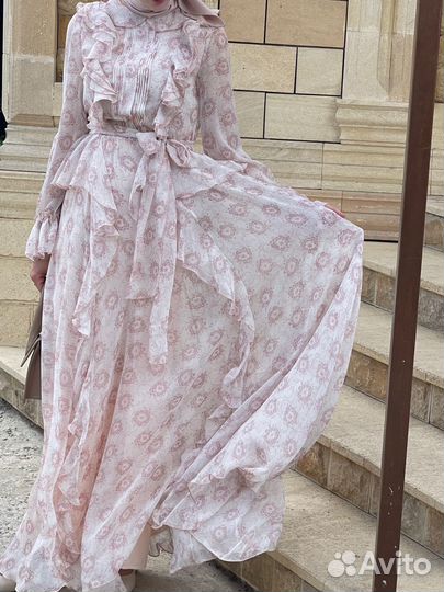 Платье шифоновое M-L