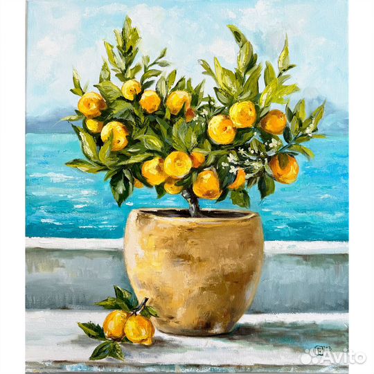 Картина маслом на холсте 