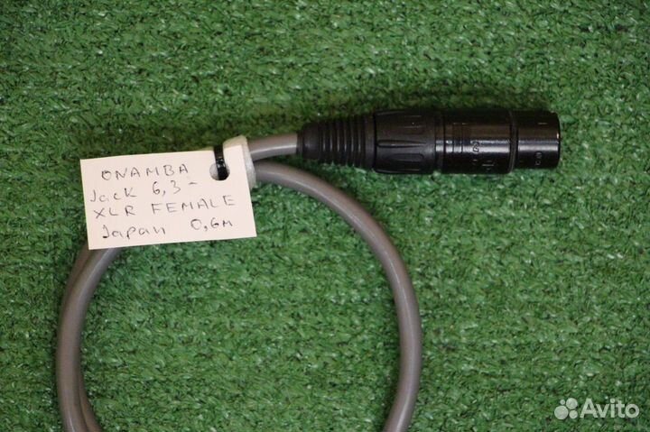 Кабель Onamba XLR-Jack Female, Japan