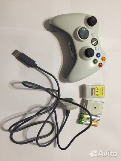 Xbox 360 Gamepad оригинал + провод + аккумулятор