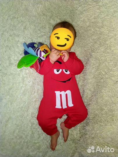 Слип детский m&m's 62 боди