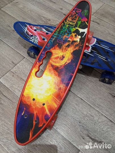 Скейтборд 60 см светящиеся колеса Новые