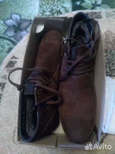 Ботинки мужские,натуральная замша