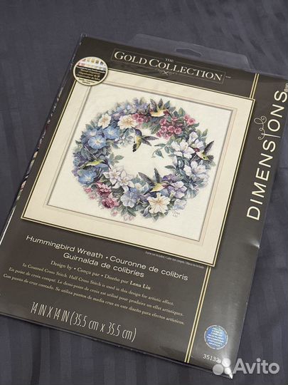 Набор для вышивки Dimensions 35132 Венок с колибри